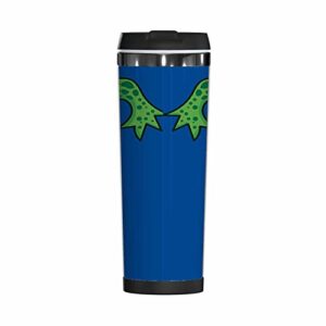 WONDERTIFY Alligator Coffee Cup Cute Cartoon Crocodile Coffee Mug Stainless Steel Bottle Double Walled Thermo Travel Water Metal Canteen Green Blue White