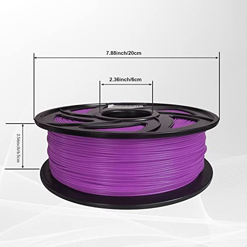 Everyglow Glow in The Dark 3D Printer Filament, 1.75mm PLA Filament Fits for Most FDM Printers 1KG (2.2 LBS) Spool Dimensional Accuracy +/- 0.03 mm (Glow Purple)