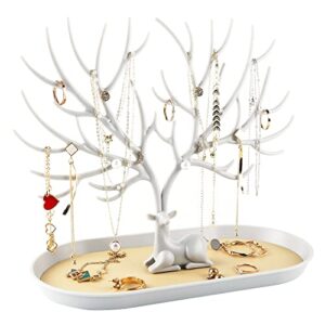 more&less antlers jewelry display stand,tree tower rack hanging organizer for ring earrings necklace bracelet