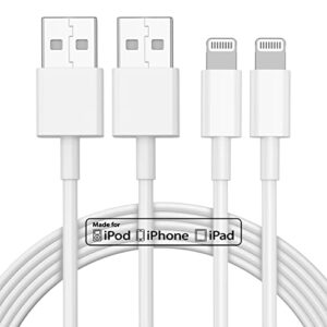 2pack 10ft iphone charger, [apple mfi certified] long iphone charger cord 10 ft, apple lightning to usb cable, 10 foot fast charging cords for iphone charger 14/13/12/11/13 pro/13 max/x/xs/xr/xs