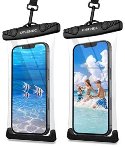 kosenec universal waterproof pouch, ipx8 waterproof phone case/holder underwater cellphone dry bag for beach travel kayaking swimming, compatible for iphone 13 12 11 xs x 8 series, galaxy up to 7.2"