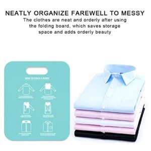 WPYYI 2 pcs Fast Folding Board Convenient Stacking Board Adult Clothes Shirt Folding Board Lazy Stacking Clothes Tool Household (Color : White)