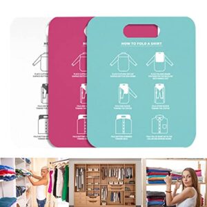 WPYYI 2 pcs Fast Folding Board Convenient Stacking Board Adult Clothes Shirt Folding Board Lazy Stacking Clothes Tool Household (Color : White)