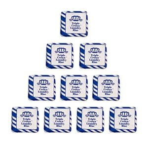 triple crown laundry blue squares whitener (pack of 10 tablets)