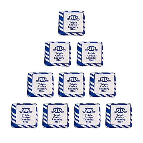 Triple Crown Laundry Blue Squares Whitener (Pack of 10 Tablets)