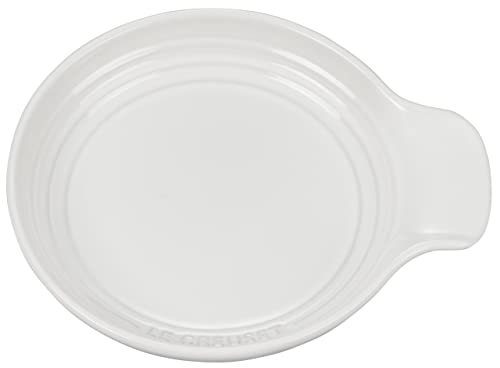 Le Creuset Signature Stoneware Spoon Rest, 6 Inches, White