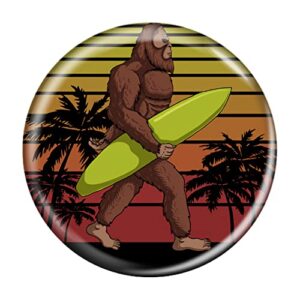 Enthoozies Bigfoot Legendary Creature Sasquatch Fridge Magnets 1.5 Inch Diameter Refrigerator Magnet - 4 Pack