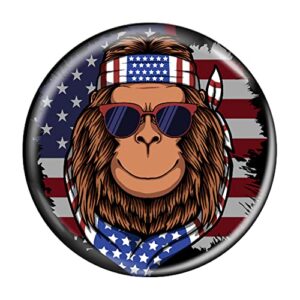 Enthoozies Bigfoot Legendary Creature Sasquatch Fridge Magnets 1.5 Inch Diameter Refrigerator Magnet - 4 Pack