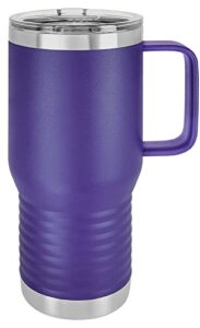 polar camel 20 oz. vacuum insulated travel mug with slider lid (purple)