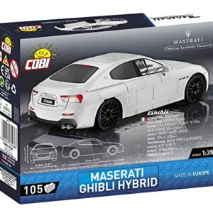 COBI Maserati Collection Maserati Ghibli Hybrid Vehicle, White