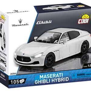 COBI Maserati Collection Maserati Ghibli Hybrid Vehicle, White