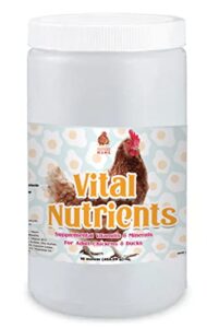 vital nutrients: chicken vitamins for feed & molting supplement, egg booster, poultry & chicken vitamins - pampered chicken mama (1.5 pounds)