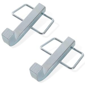(2-pack) tongass premium snap l-pins for weight distribution hitches - 4 1/4” x 1 3/4” l-pins with integrated snap clips - minimize weight distribution hitch noise - zinc-coated heavy-duty steel