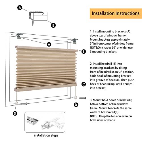 Eazy2hD RV Blinds for Camper Windows （32" W x 24" L） Day & Night RV Adjustable Shutters Privacy Protection UV Protection for RV Camper Travel Trailers Motorhome