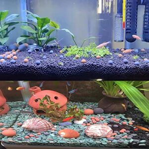 200pcs Tourmaline Balls for Freshwater Aquarium Tank. Mineral Supplement Substrate. Tourmaline Ball for PH Balance. Live Shrimp Food, Betta Fish Food, and Crayfish Food.…