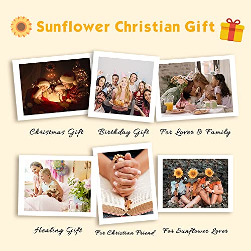 Puppettv Sunflower Blanket Christian Gifts for Women Men 40×50 Inch, God Says You are Inspirational Religiou Throw Blankets for Kids Adults, Soft Cozy Bible Verse Scripture Blanket for Couch Bed