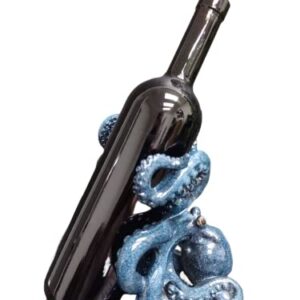 ICE ARMOR Octopus Decorative Wine Bottle Holder, Wine Rest Statue, Home Decor Wine Rack Display Centerpiece for Tabletops and Counters, Wine Lovers Gift