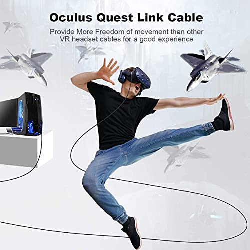 Oculus Quest 2 Link Cable [16.4FT], Oculus Link Virtual Reality VR Cable for Quest1 and Quest 2, Long USB 3.0 to USB C Cable, 5GB Data Transfer, Charge Link Cable – PC VR