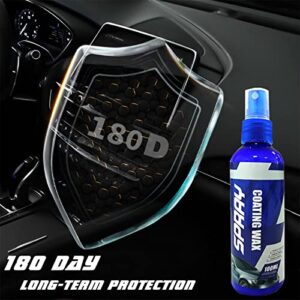 Car Plating Refurbishing Agent, Plastic Parts Refurbish Agent, Anti Scratch Hydrophobic Polish Nano Coating Agent, Ceramic Pro 9H Coating Long Lasting Professional Care Anti Fog (100ml, 2Pcs)