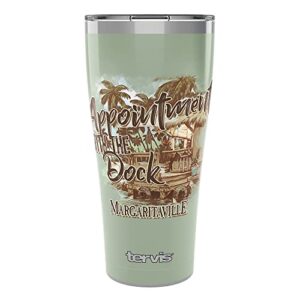 tervis margaritaville-appointment with the dock insulated tumbler, 30oz legacy, stainless steel
