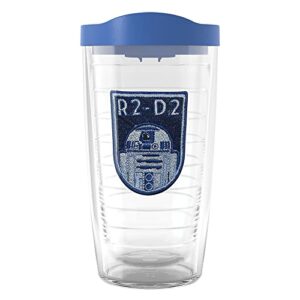 tervis star wars - r2d2 made in usa double walled insulated tumbler travel cup keeps drinks cold & hot, 16oz, r2d2