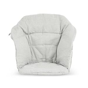 stokke clikk cushion, nordic grey - compatible clikk high chair - provides support for babies - made with organic cotton - reversible & machine washable - best for ages 6-36 months