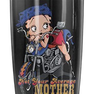 Logovision Betty Boop Not Your Average Mother Stainless Steel Tumbler 20 oz Coffee Travel Mug/Cup, Vacuum Insulated & Double Wall with Leakproof Sliding Lid | Great for Hot Drinks and Cold Beverages