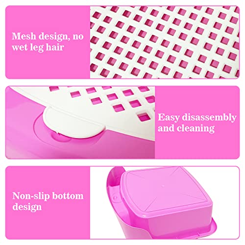 kathson Large Rabbit Litter Box Pet Cage Potty Corner Toilet Trainer Pan with Grate for Bunny Guinea Pig Chinchilla Ferret Puppy Small Animal (Pink)