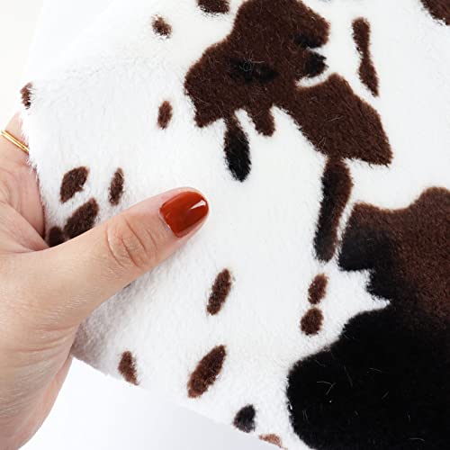 Sgizoku Cow Print Rug Faux Cowhide Rug Cute Area Rug Fun Western Room Decor Cow Rugs for Living Room Bedroom Non-Slip (43 inches x 29 inches)