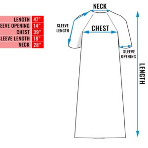 5XL Hospital Gown Oversized Hospital Gown Washable Patient Robe with Back Ties Reusable Big Size Hospital Gown - 3 Pack