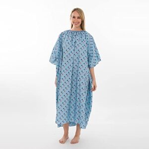 5XL Hospital Gown Oversized Hospital Gown Washable Patient Robe with Back Ties Reusable Big Size Hospital Gown - 3 Pack