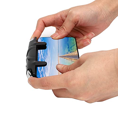 Shooter Button, Buckle Design Stretchable Phone Gaming Trigger Black for IOS Phones