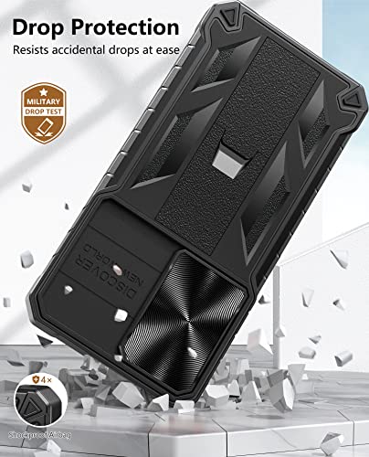 WTYOO for Samsung Galaxy S22-Plus Case: Military Grade Drop Proof Protective Rugged TPU Matte Shell | Shockproof Durable Protection Tough Cell Phone Cover with Built-in Kickstand