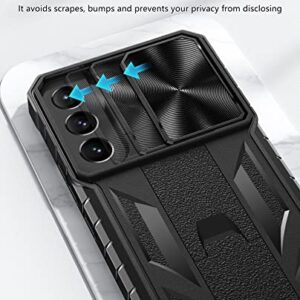 WTYOO for Samsung Galaxy S22-Plus Case: Military Grade Drop Proof Protective Rugged TPU Matte Shell | Shockproof Durable Protection Tough Cell Phone Cover with Built-in Kickstand