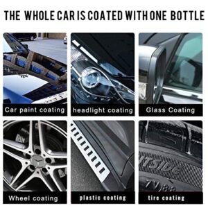 Car Plating Refurbishing Agent, Plastic Parts Refurbish Agent, Anti Scratch Hydrophobic Polish Nano Coating Agent Coating Long Lasting Professional Care Ceramic Coating Plastic Restorer (2)