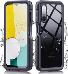 hllhunkhe for samsung galaxy a13 5g waterproof case with built-in screen protector - rugged full body underwater dustproof shockproof drop proof protective cover for samsung galaxy a13 5g (black)