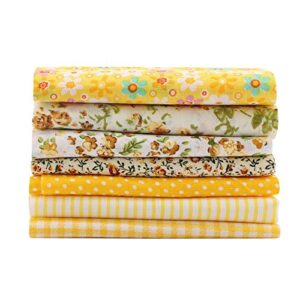 HURRISE Quilting Fabric, Precut Fabric Soft Fabric Sewing Assorted Fabric Squares for Crafting Home Decoration Quilting Sewing(25 * 25, 12)