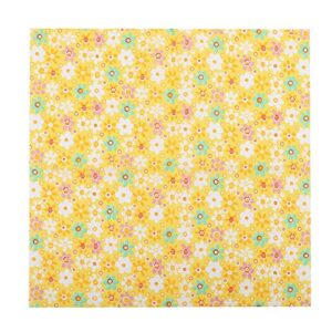 HURRISE Quilting Fabric, Precut Fabric Soft Fabric Sewing Assorted Fabric Squares for Crafting Home Decoration Quilting Sewing(25 * 25, 12)