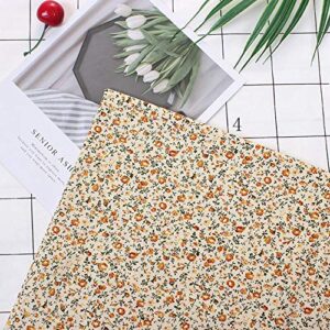 HURRISE Quilting Fabric, Precut Fabric Soft Fabric Sewing Assorted Fabric Squares for Crafting Home Decoration Quilting Sewing(25 * 25, 12)