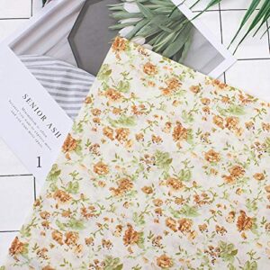 HURRISE Quilting Fabric, Precut Fabric Soft Fabric Sewing Assorted Fabric Squares for Crafting Home Decoration Quilting Sewing(25 * 25, 12)