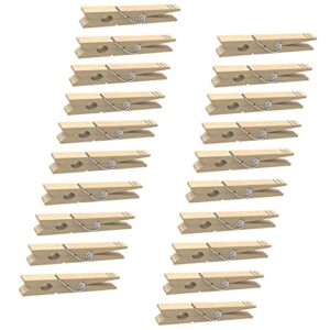 20PCS 3in Clothes Pins Wooden Clothespins for Multipurpose Everyday Laundry, Restaurant Menu, Towels, Craft, Photos, Grape Clip, Greenhouse Clip, Gardening Clip