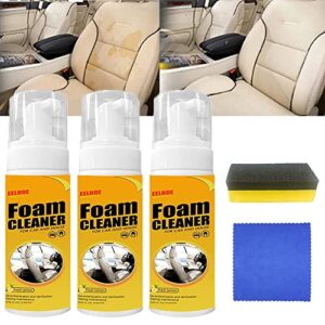gdsafs multipurpose foam cleaner spray, foam cleaner all purpose for car and house lemon flavor,all-purpose household cleaners for car and kitchen (30 ml, 3 pcs)