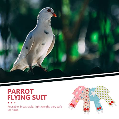 Clothing Clothes Bird Diapers Flight Suite Liners: 4pcs Washable Parakeet Diapers Reusable Bird Flight Suit Diaper Parrots Nappy Clothes Birds Accessories XS Parakeet Bird Cage