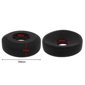 Pair of Replacement Soft Leather Headphones Earpads Memory Foam Ear Pads Cover Cushions Compatible with GRADO PS1000 GS1000I RS1I RS2I SR325IS