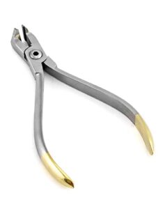 qwork distal end cut plier, orthodontic cutter dental surgical instrument tool for fixed and cutting hard and soft wire,braces removal tools dentist extraction kits