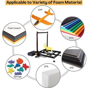 FoxAlien HW40 CNC Hot Wire Foam Cutter, Thermocut Foam Cutting Machine for Foam Board, EVA, EPP, EPE Heating Wire Electric Cutting Tool with Temperature Control and Voltage Digital Display (400x400mm)