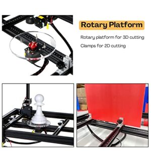 FoxAlien HW40 CNC Hot Wire Foam Cutter, Thermocut Foam Cutting Machine for Foam Board, EVA, EPP, EPE Heating Wire Electric Cutting Tool with Temperature Control and Voltage Digital Display (400x400mm)