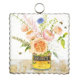 the round top collection - mini gallery honey potr - metal & wood