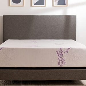 Tulo by Mattress Firm | 12 INCH Memory Foam Lavender Mattress | Pain-REDUCING Pressure Relief | Queen Size