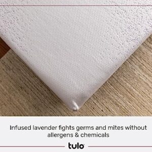 Tulo by Mattress Firm | 12 INCH Memory Foam Lavender Mattress | Pain-REDUCING Pressure Relief | Queen Size